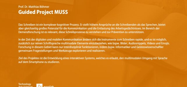 Guided Project MUSS Guided Project MUSS