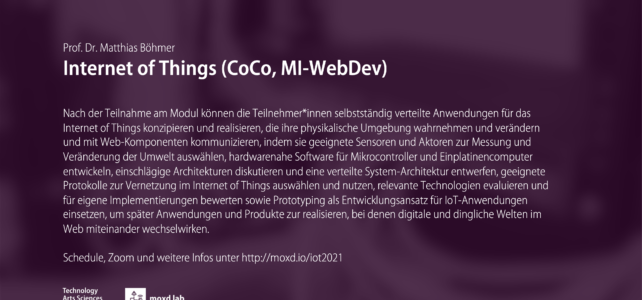 Internet of Things (SoSe 2021) Internet of Things (SoSe 2021)