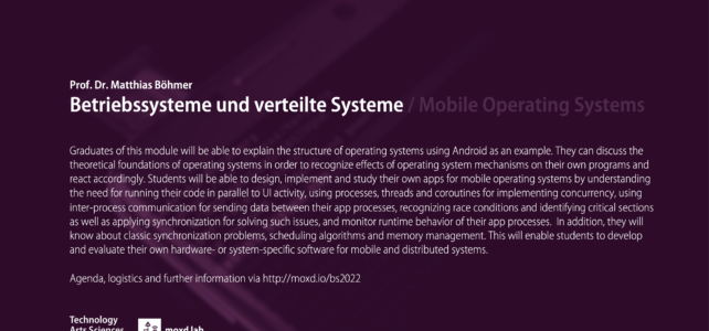 Betriebssysteme und verteilte Systeme (SoSe 2022) Betriebssysteme und verteilte Systeme (SoSe 2022)