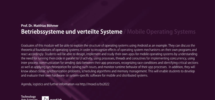 Betriebssysteme und verteilte Systeme (SoSe 2022)