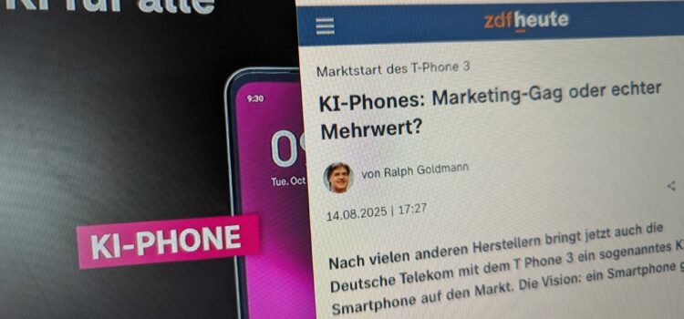 Interview mit dem ZDF zu KI-Phones Interview mit dem ZDF zu KI-Phones